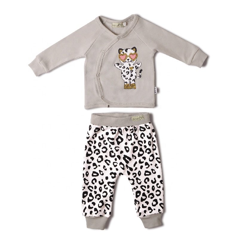 Petelulu lifestyle 100% organic cotton newborn 7 pieces suit baby clothing gift set baby clothes boys 0-3 month