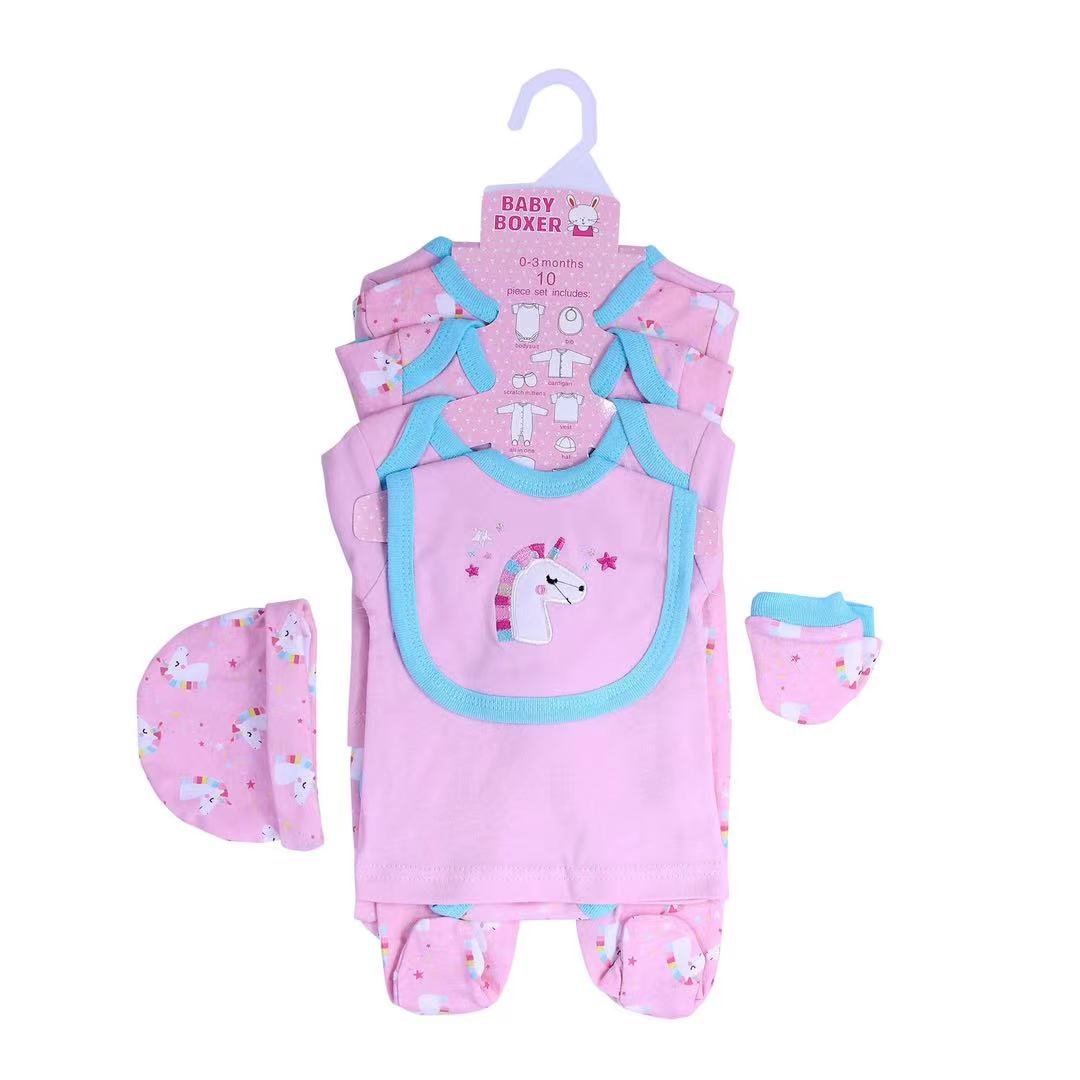 Custom Newborn Babies Gift Box Pure Cotton Clothing Sets Casual 5pcs 6pcs 8pcs New Born Baby Clothes Set