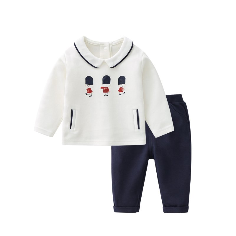 custom boutique baby boys' clothing sets 100% cotton 2pcs sets(old) gift box oem clothes