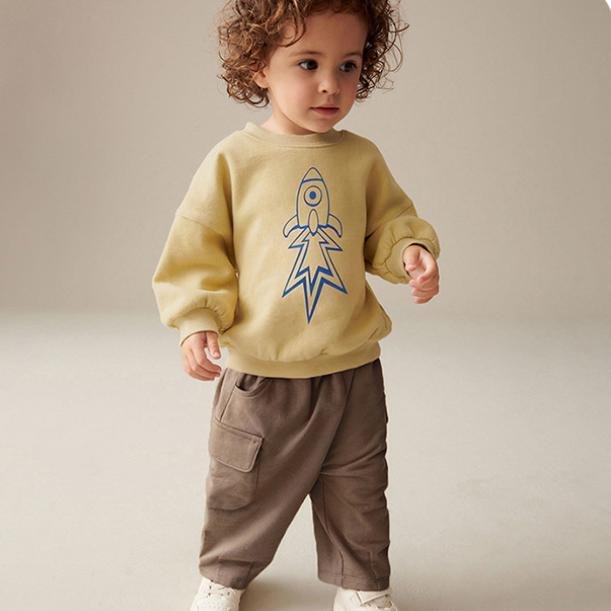 Christmas kids outfit custom embroidered crewneck anime sweatshirt heavy wight sweat suit clothing set for 2-7 year boys girls