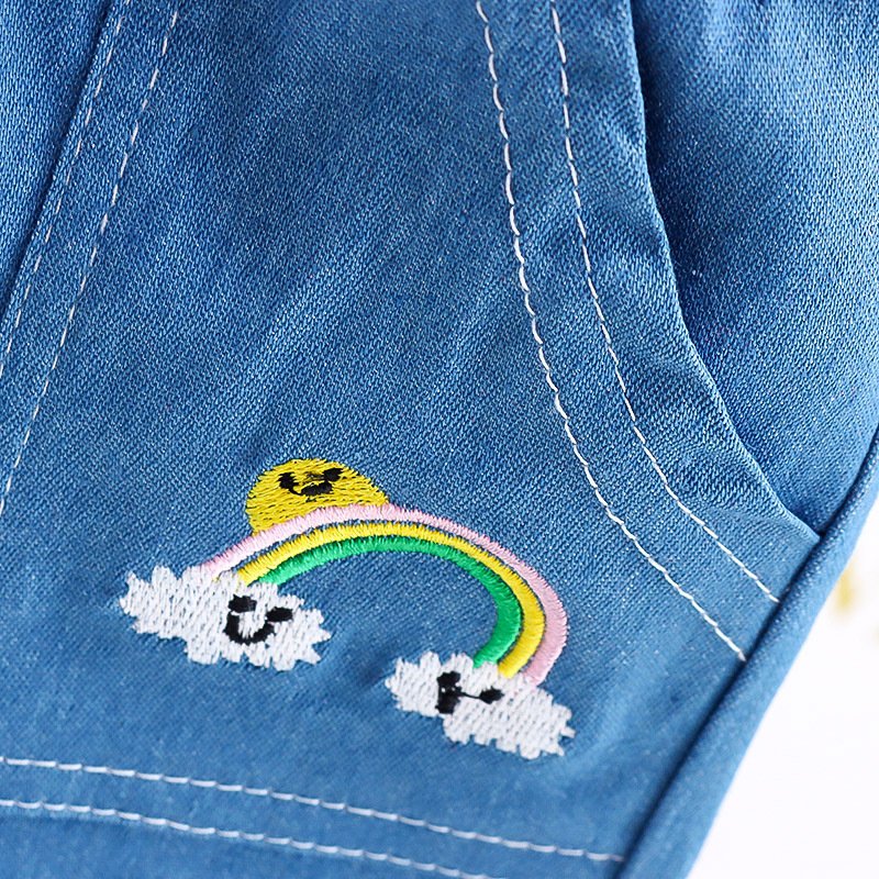 Children Casual Two-piece Clothing Set Boy Kids Short-sleeved T Shirt Denim Shorts Clothes Sets Summer for Baby