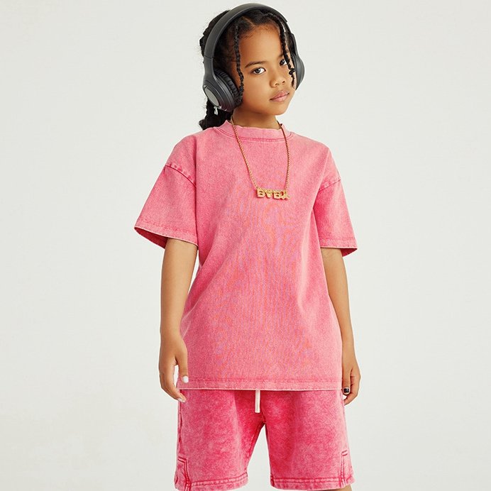 New design latest fashion design kids solid letter print jogging short suit toddler baby boy plain custom print short sleeve set