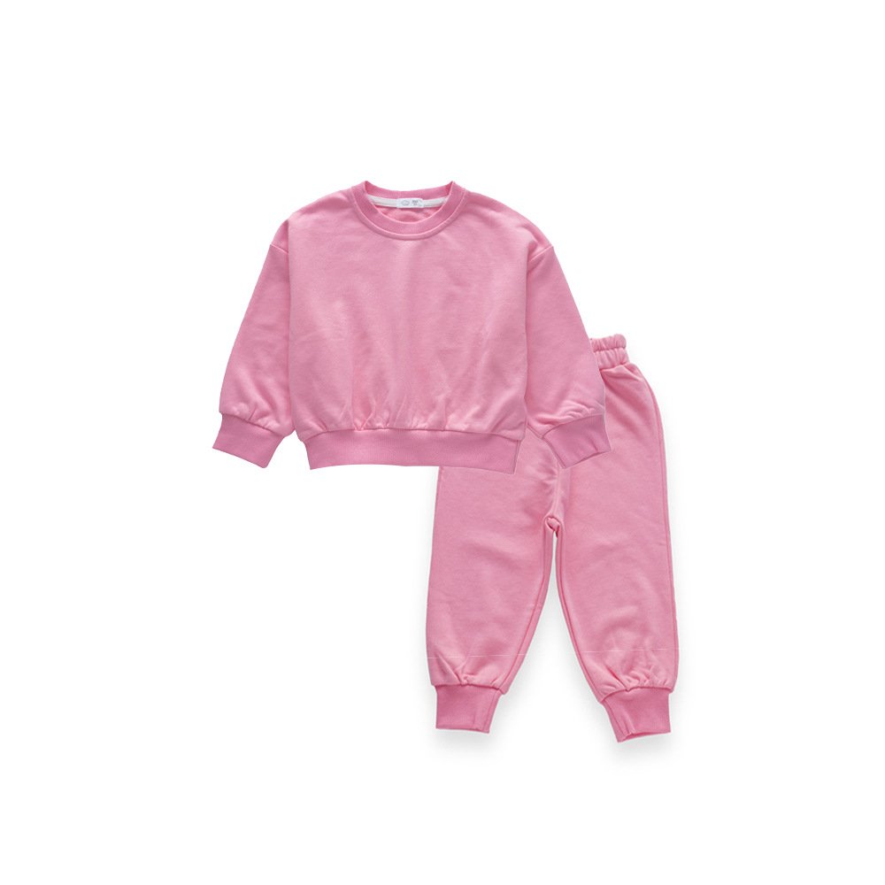 Autumn 2024 new children's sweatpants and hoodie set kids loose casual two pieces boys clothing set