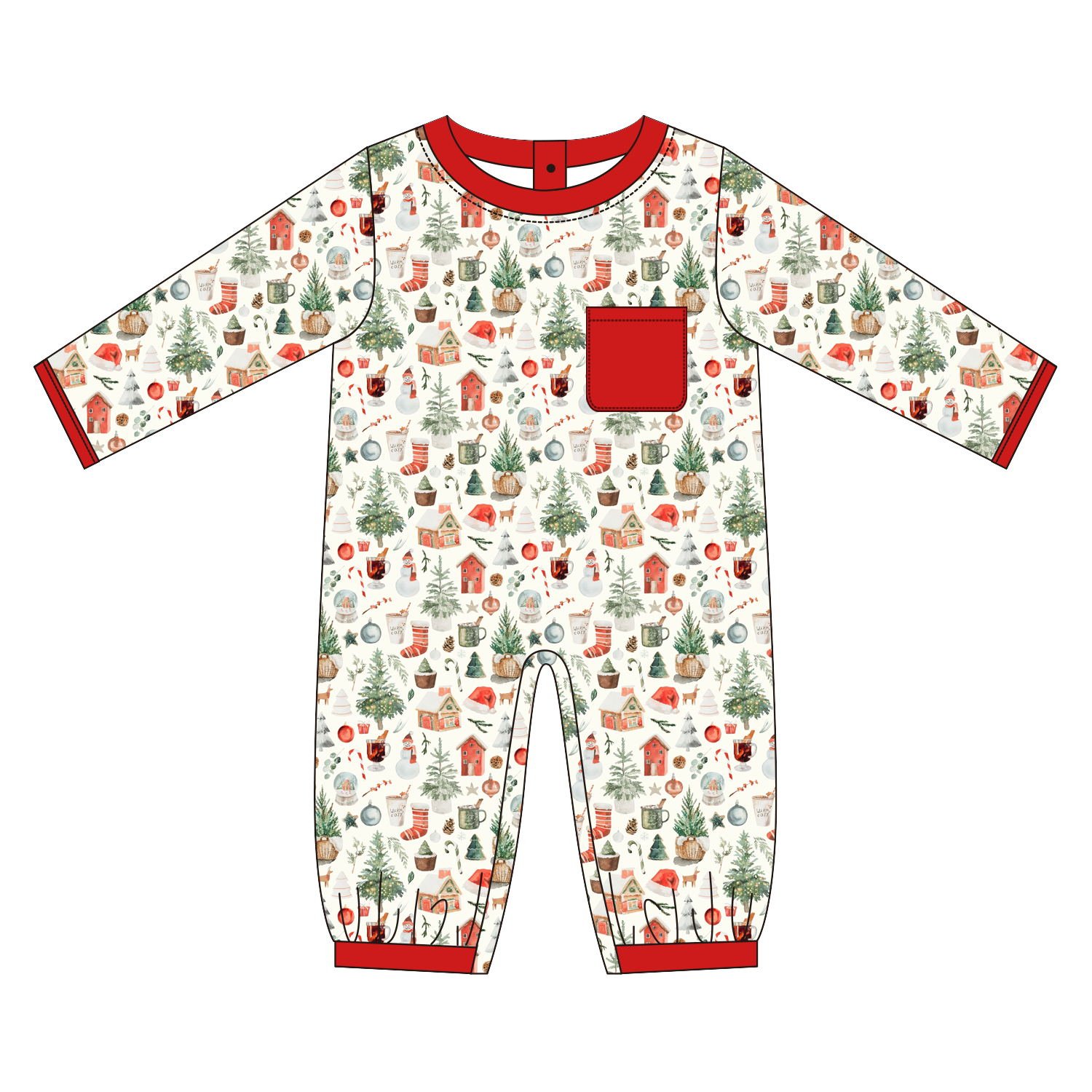 Boyis boutique custom new Born Baby Clothes Sets Christmas print clothing for baby boys