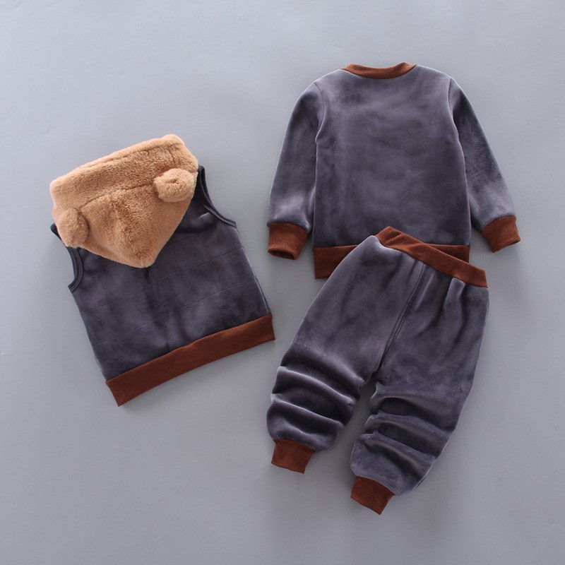 Autumn new children's clothing baby three-piece set girls autumn clothes autumn boys suit
