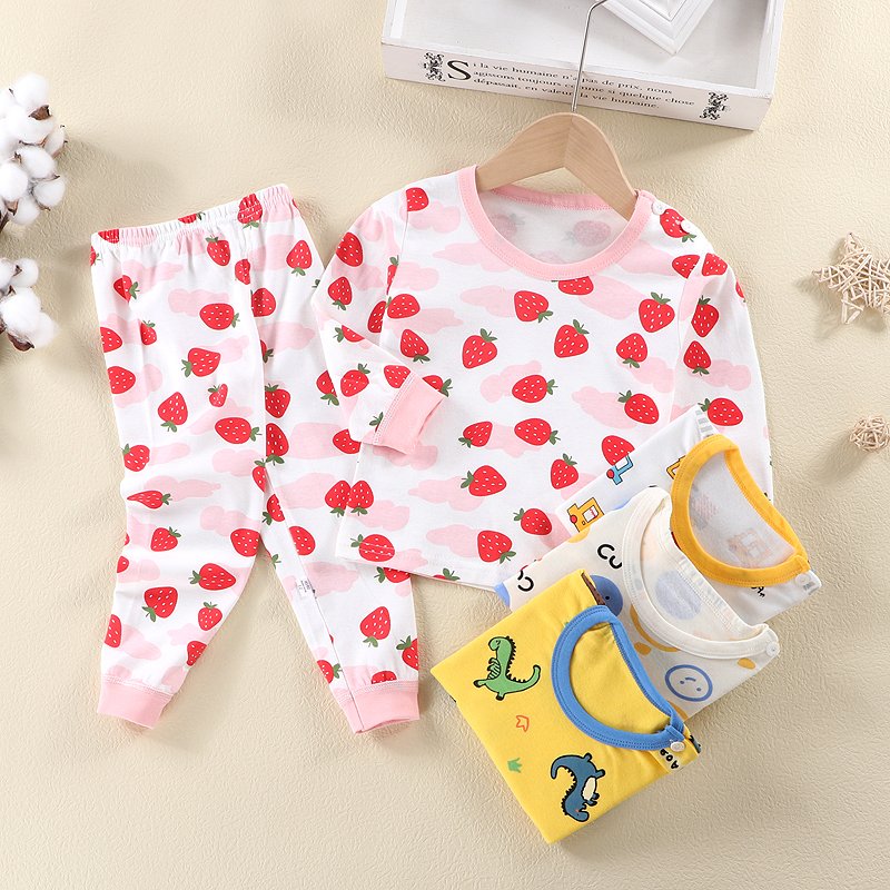 Summer Spring wholesale children girls clothing sets pajamas cotton boys Baby children's wear pyjamas sets for kids