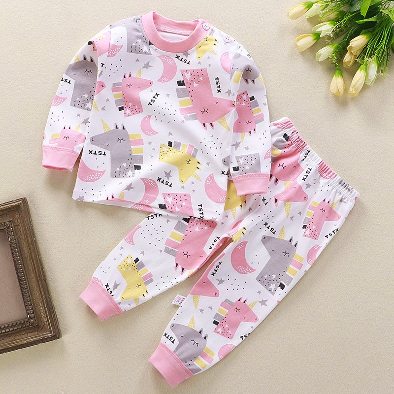 Pure Cotton Boys Clothing Set Home Clothes for Children Comfortable Underwear for Boys and Girls