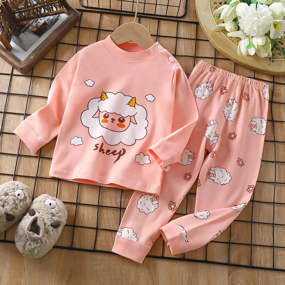 0-6-year-old children's cotton warm warm pajamas wholesale