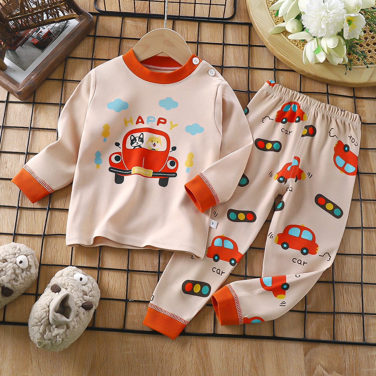 0-6-year-old children's cotton warm warm pajamas wholesale