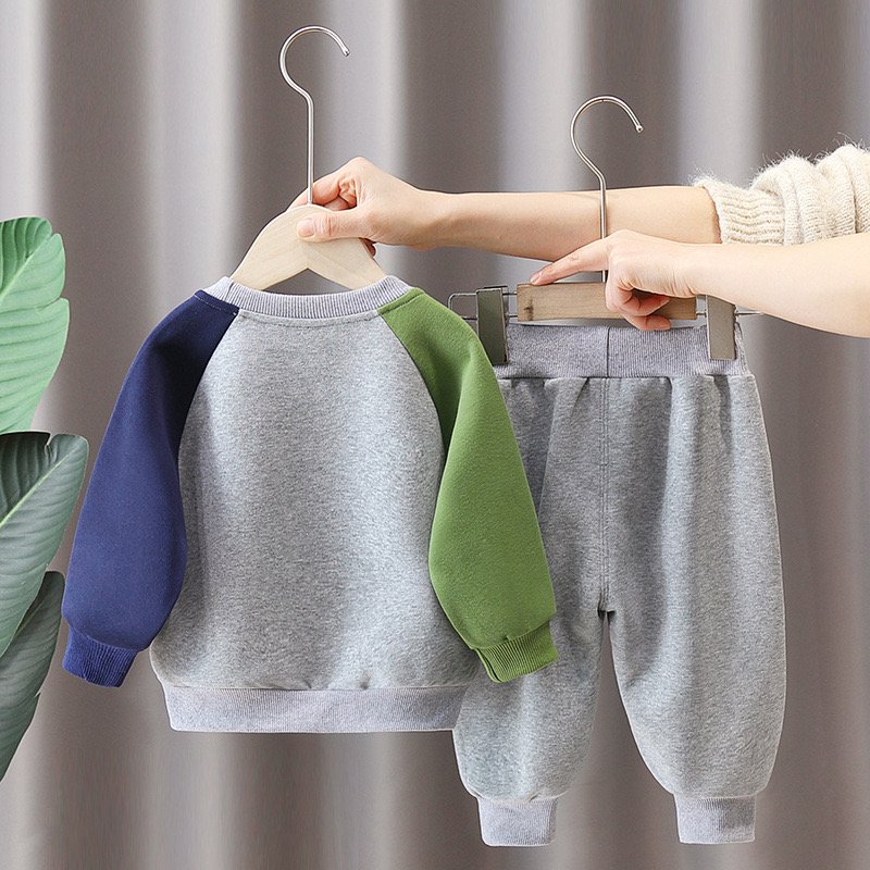 Boys' Clothing Set 2024 Spring and Autumn Boys long Sleeve Dinosaur Sweatsuits kids setsTwo Piece Set kids tracksuit