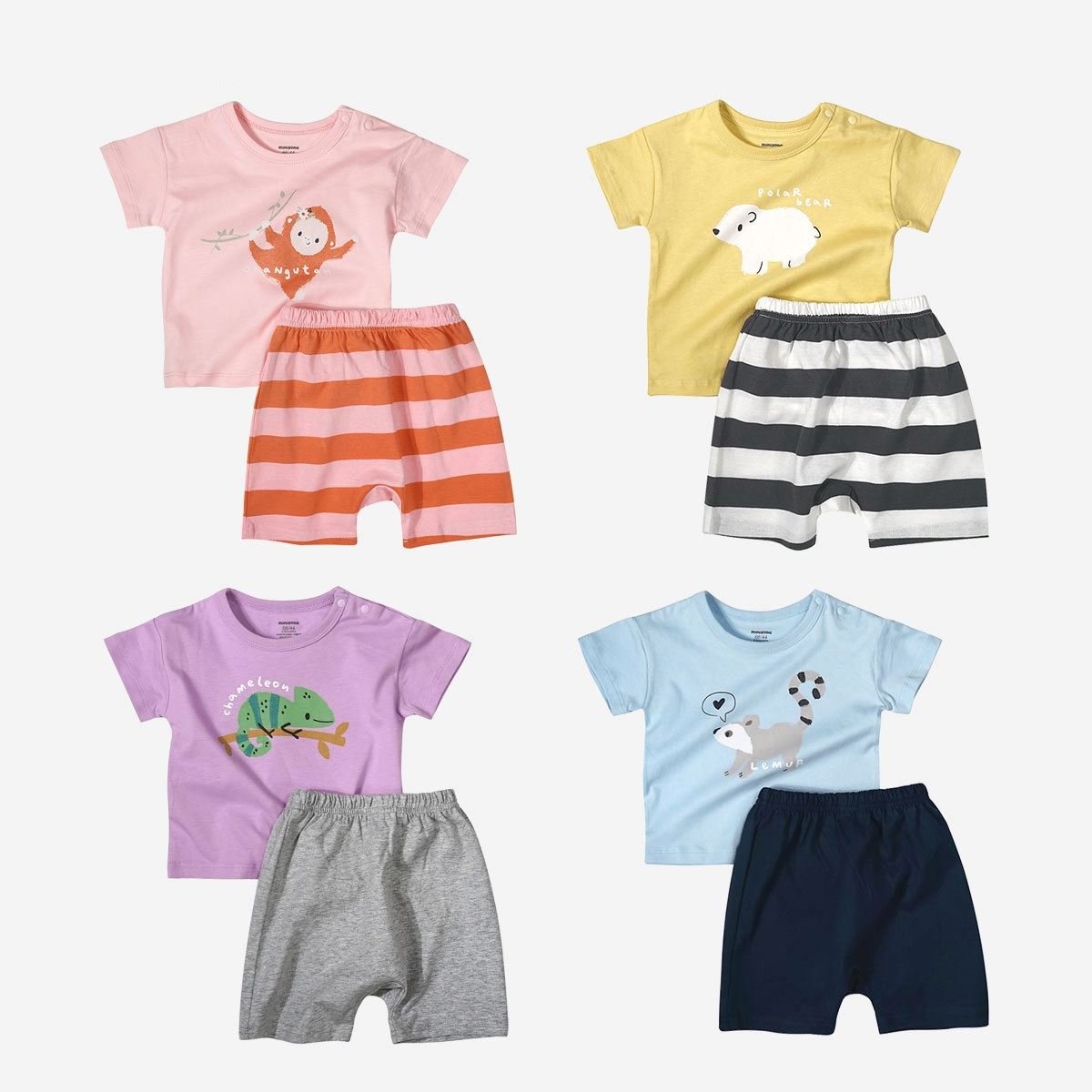 Summer Boys Clothing Sets Sports Suit Baby Clothes 1-3Y