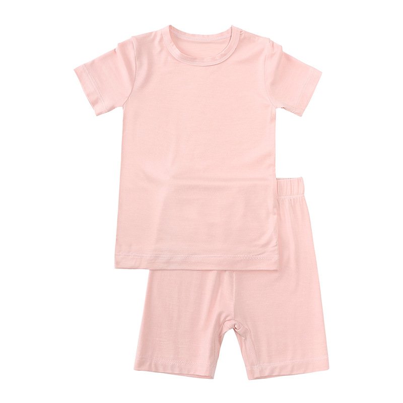 Kids Clothes Set Bamboo Fiber Toddler Boy Girl T-Shirt + Shorts Summer Children Baby Clothing Set