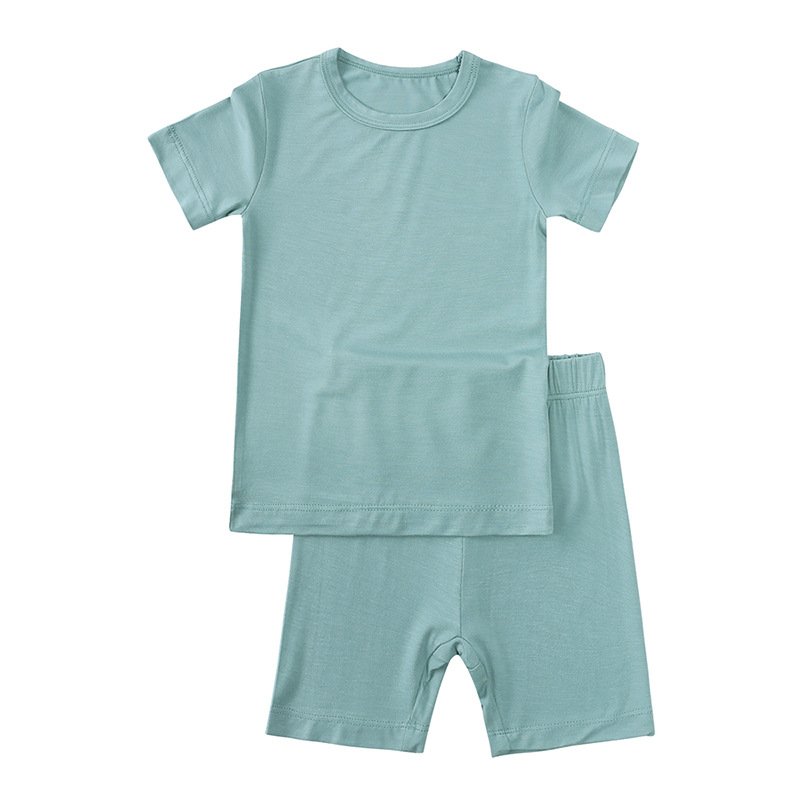 Kids Clothes Set Bamboo Fiber Toddler Boy Girl T-Shirt + Shorts Summer Children Baby Clothing Set