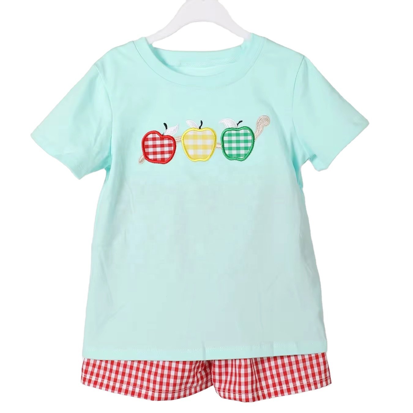 Wholesale Factory Boys Appliqued Clothing sets Toddler Boy Customized Casual Clothes Cute Baby Boy Cotton Boutique Outfits