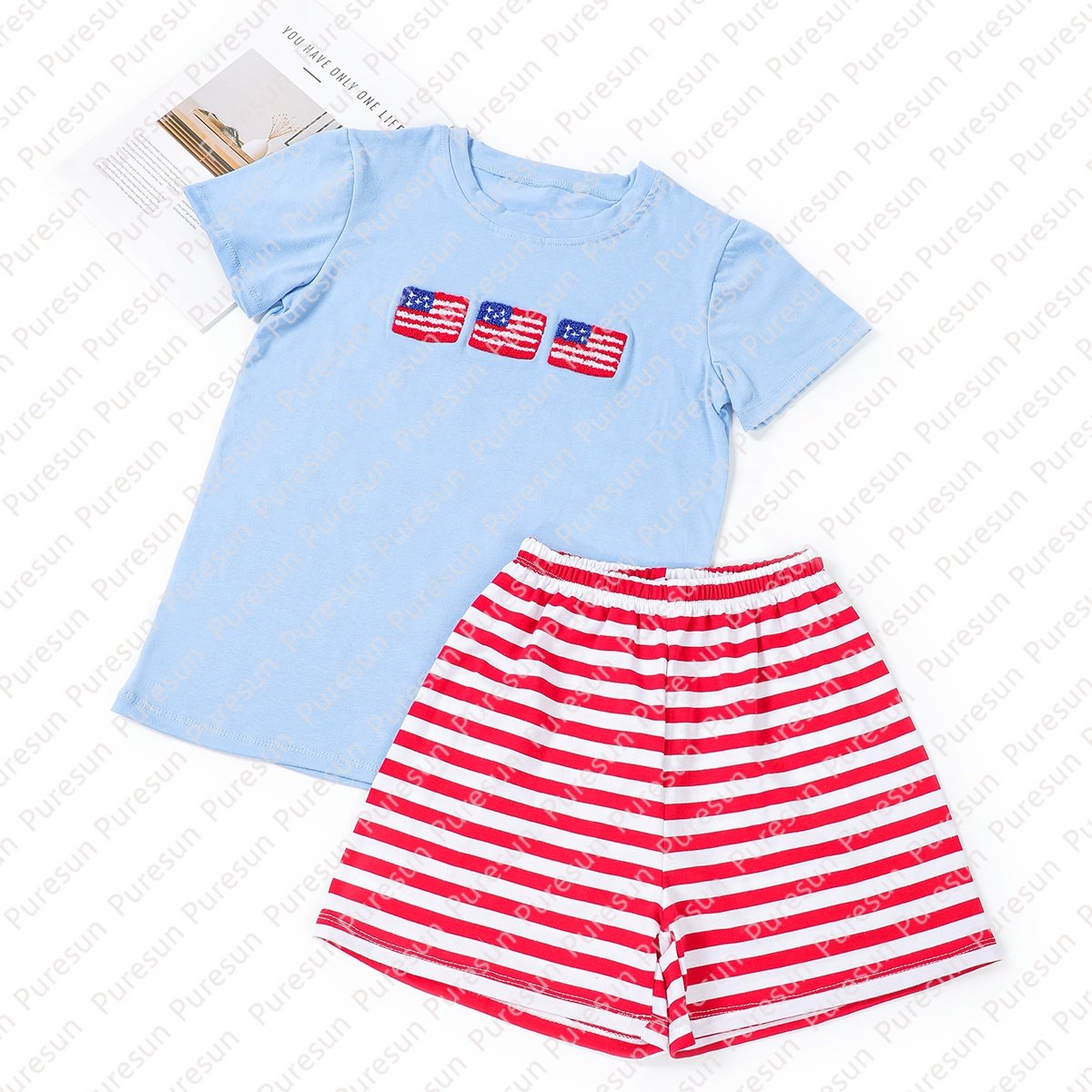 Wholesale Factory Boys Appliqued Clothing sets Toddler Boy Customized Casual Clothes Cute Baby Boy Cotton Boutique Outfits