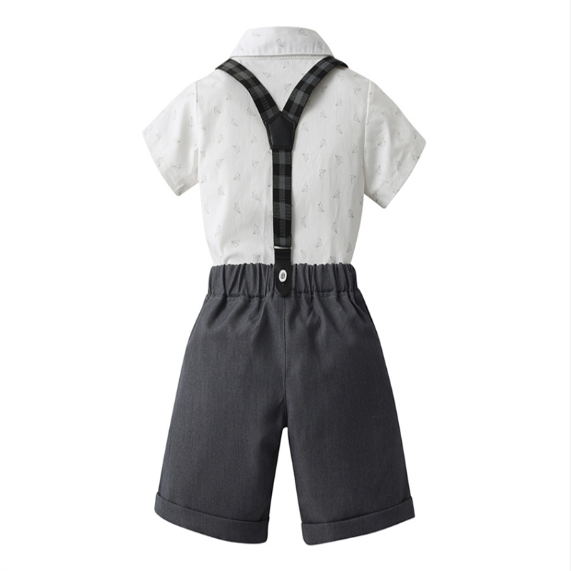 Wholesale summer baby and toddler clothing cotton baby boy set kid clothing