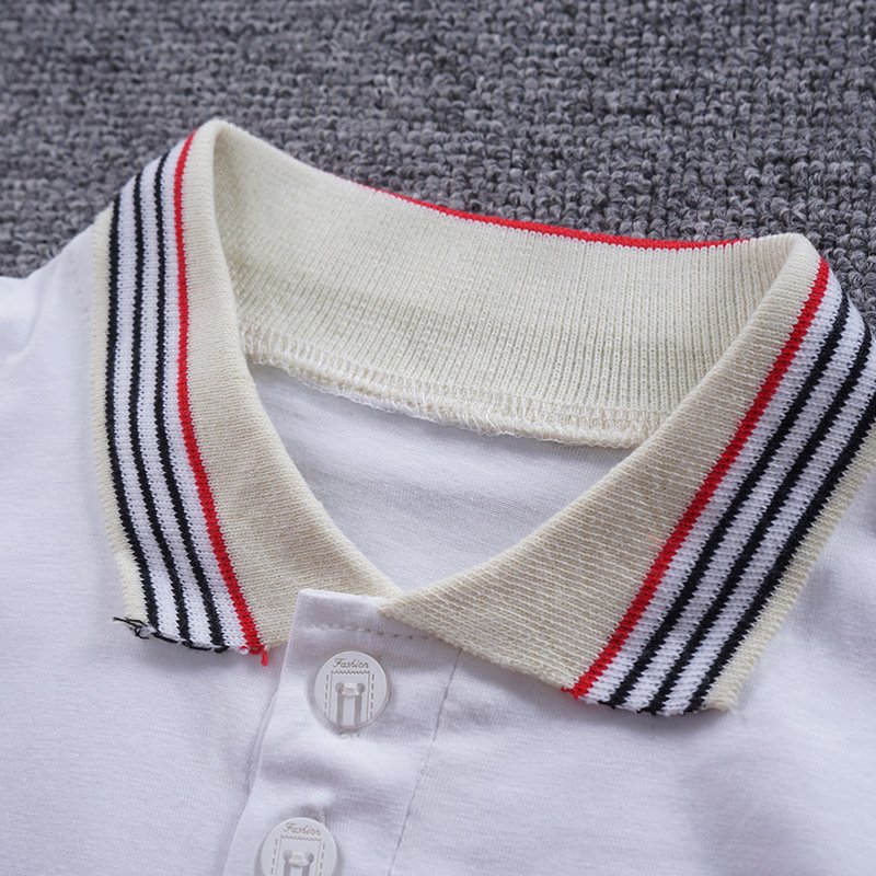 2022 Summer Outfit baby boy clothes Cotton short sleeves Polo embroidery logo shorts Kid boys clothing set