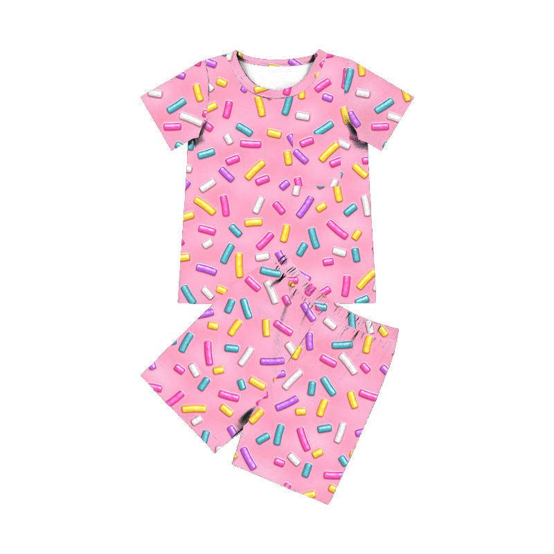 New fashion comfortable low cost polyester and cotton custom pattern printed kids boys clothing sets