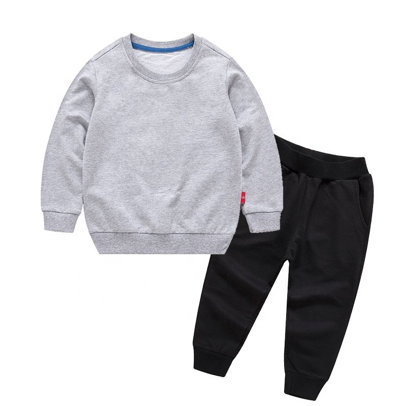 2020 new design fashion wholesale custom kids hoodie clothing sets streetwear sweatwears&pants kids clothes wear clothing