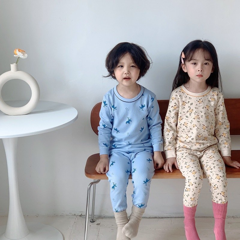 Wholesale Autumn Boys Girls Wear Sleepwears Clothing Sleepwear for Boys Homewear Kids Long Sleeve Pajamas Sets