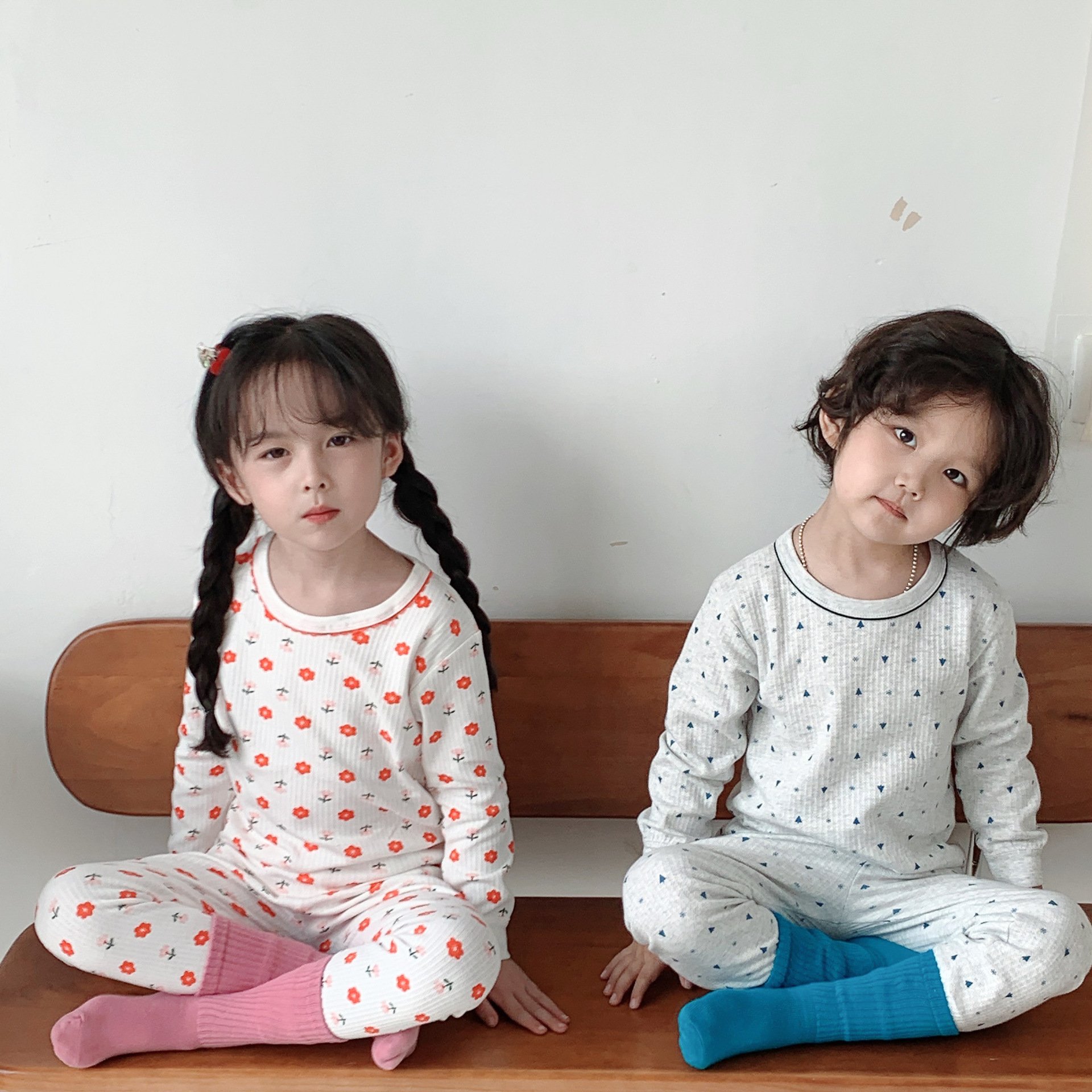 Wholesale Autumn Boys Girls Wear Sleepwears Clothing Sleepwear for Boys Homewear Kids Long Sleeve Pajamas Sets