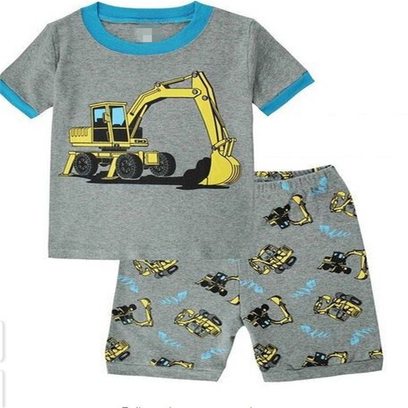 Summer casual kids wear boys tshirt shorts set trendy 2020 kids boutique clothing