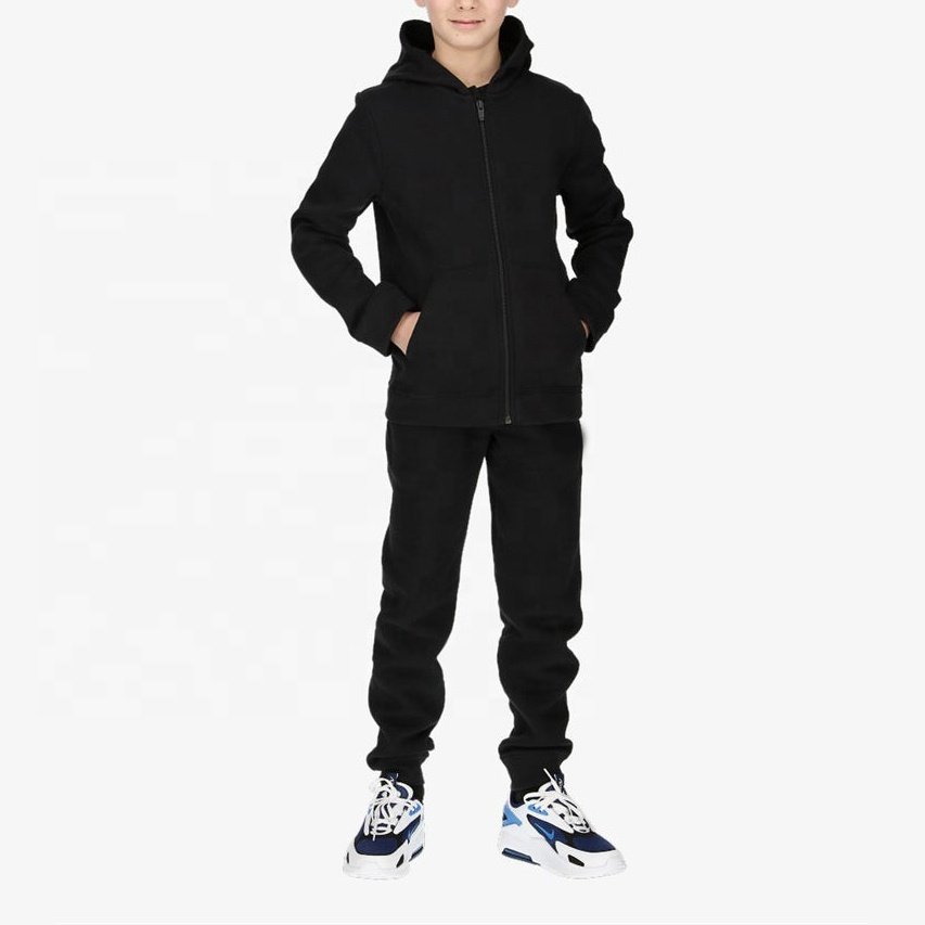 2024 Winter Children Fleece Hoodies Tracksuit Boys Girls Sweatshirt Joggers 2 Pcs Sets Kids Teenager Causal Boys clothing sets