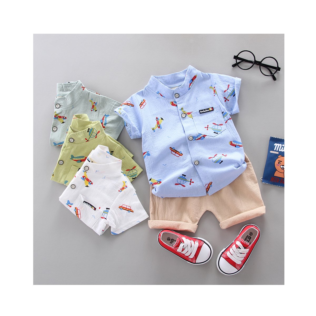 Baby and Toddler Clothing Summer Shirt Shorts Outfits Boys Infants Summer Clothes Suit One Year Baby Boy Clothes
