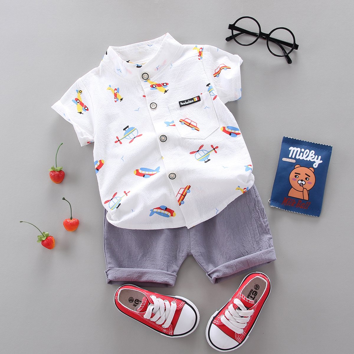 Baby and Toddler Clothing Summer Shirt Shorts Outfits Boys Infants Summer Clothes Suit One Year Baby Boy Clothes