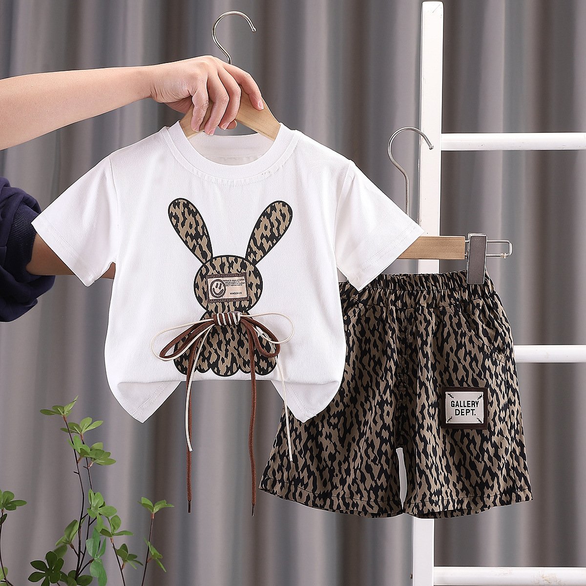 2024 Designer Collection Summer Kids Clothes Short Printed T-Shirt Outfit Children Fashion Boutique Suit Boy Clothing Sets