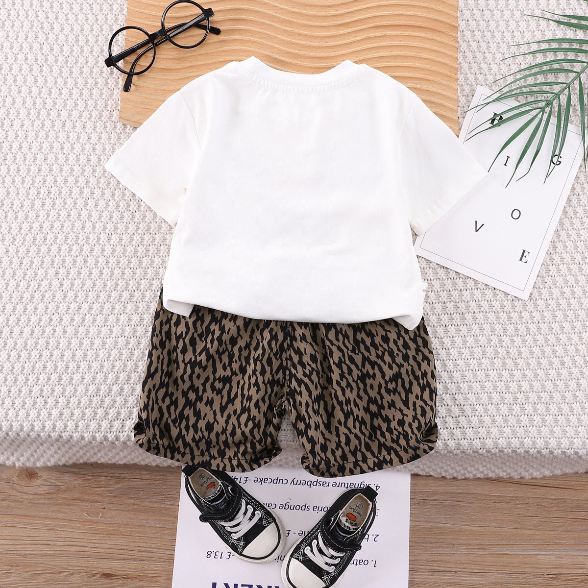 2024 Designer Collection Summer Kids Clothes Short Printed T-Shirt Outfit Children Fashion Boutique Suit Boy Clothing Sets