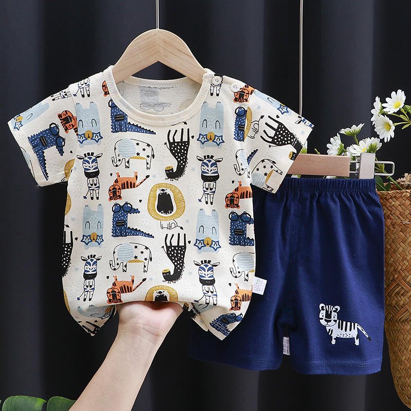custom kids tales toddler summer fashion clothing set children boys girls bulk wholesale blank kids clothes sets supplier