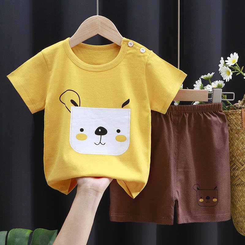 custom kids tales toddler summer fashion clothing set children boys girls bulk wholesale blank kids clothes sets supplier