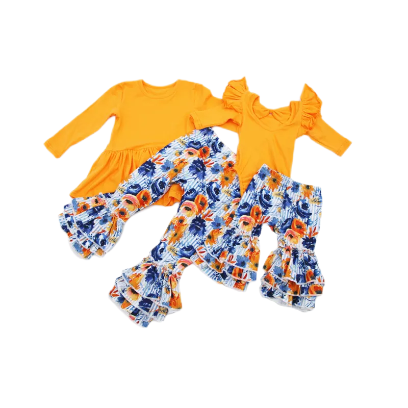 new born baby clothes sets 0-3 months floral pattern unisex babies clothes new born