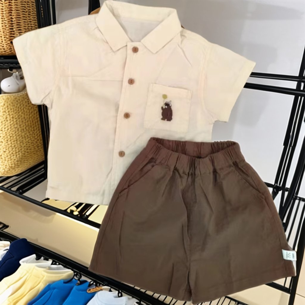 2024 Summer Baby Boys Clothing Sets ODM Summer Suit with Comfortable Short Sleeves Cute New Casual Fashion for Autumn set