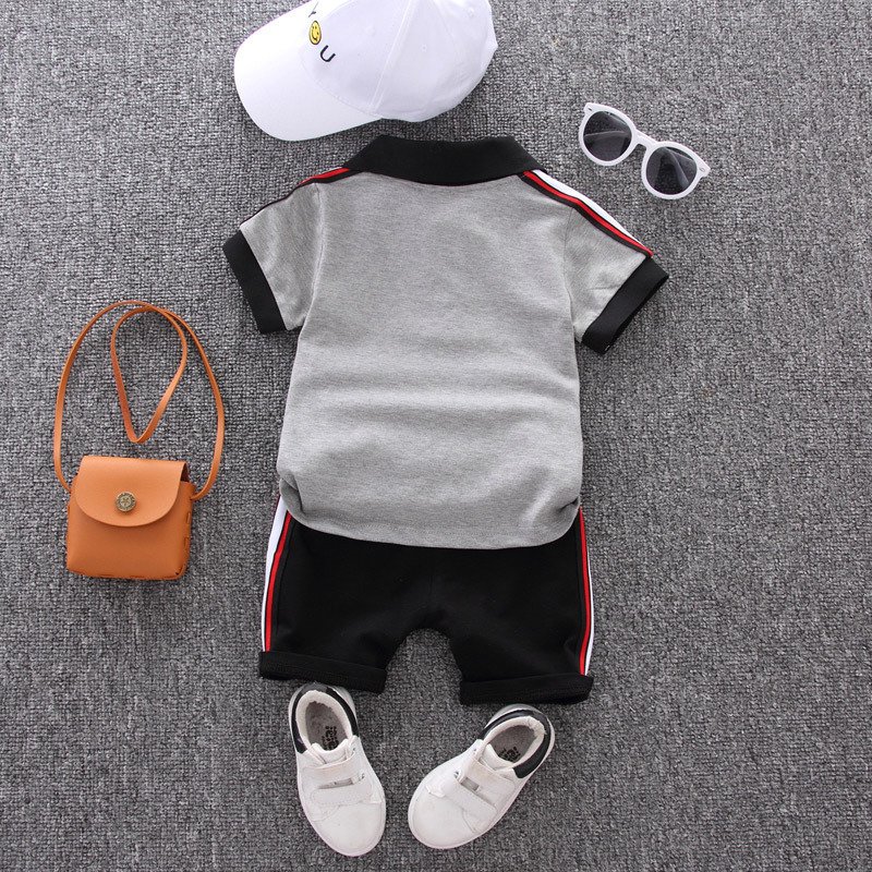 80 to 120cm Source Cotton Polo T-Shirts Boy Clothing Outfits Boutique Breathable Toddlers Clothing Baby Boys Polo Shirt