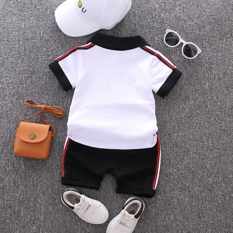 80 to 120cm Source Cotton Polo T-Shirts Boy Clothing Outfits Boutique Breathable Toddlers Clothing Baby Boys Polo Shirt