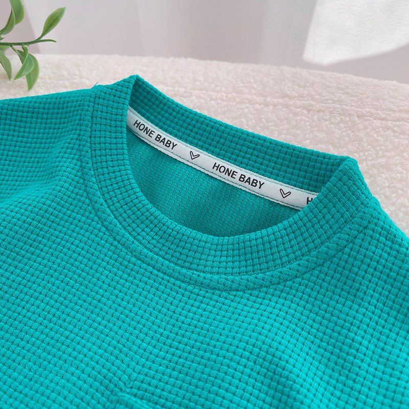 Summer New Boys Short Sleeve Suit Casual Cotton Half-Sleeve Two-Piece Set for Children Handsome