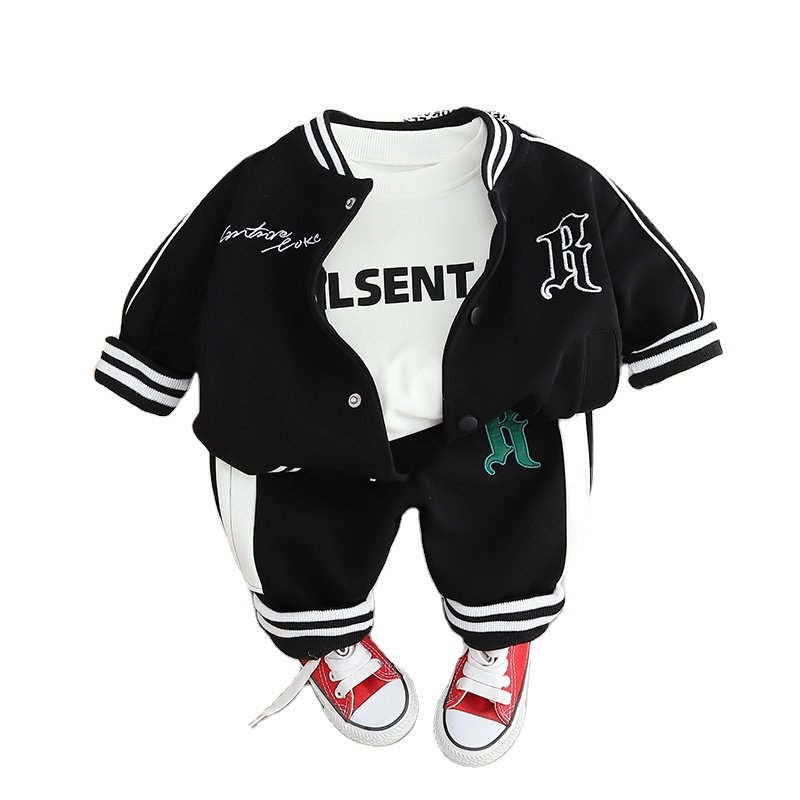 Baby Boy Baseball Suit Spring And Autumn Kids Clothes Two-Piece Set Unisex 1-5 Years casual jacket Children's Sports Set