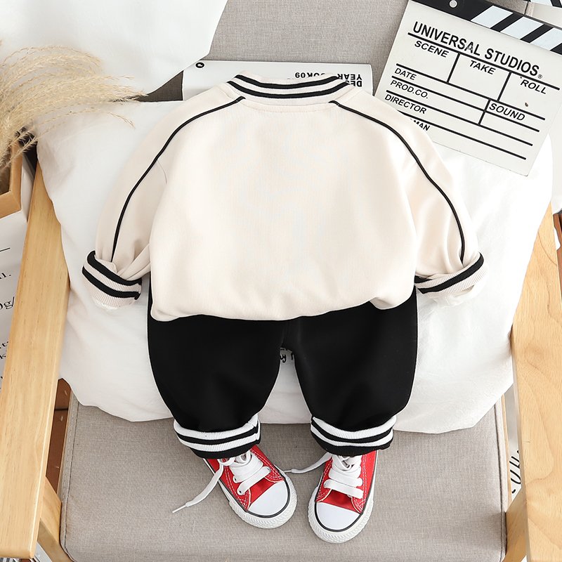 Baby Boy Baseball Suit Spring And Autumn Kids Clothes Two-Piece Set Unisex 1-5 Years casual jacket Children's Sports Set