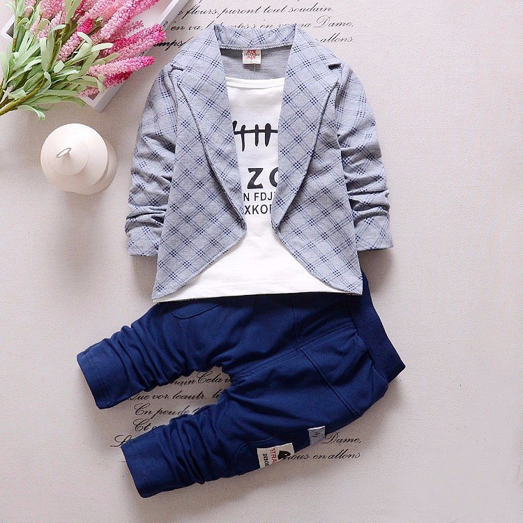2024 Factory Directly Sale Cheap Price Hot Selling Spring Children Clothes 2pcs Gentlemen Suit Wholesale Baby Boy Clothing Set