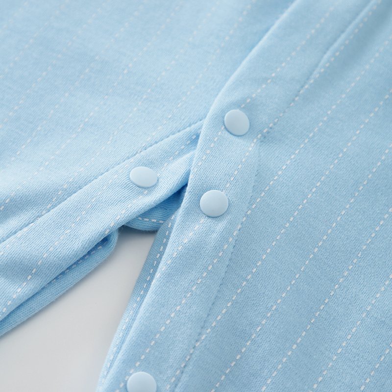 Light color gentleman style 100%cotton long sleeve with bow tie pajama Baby boys Romper