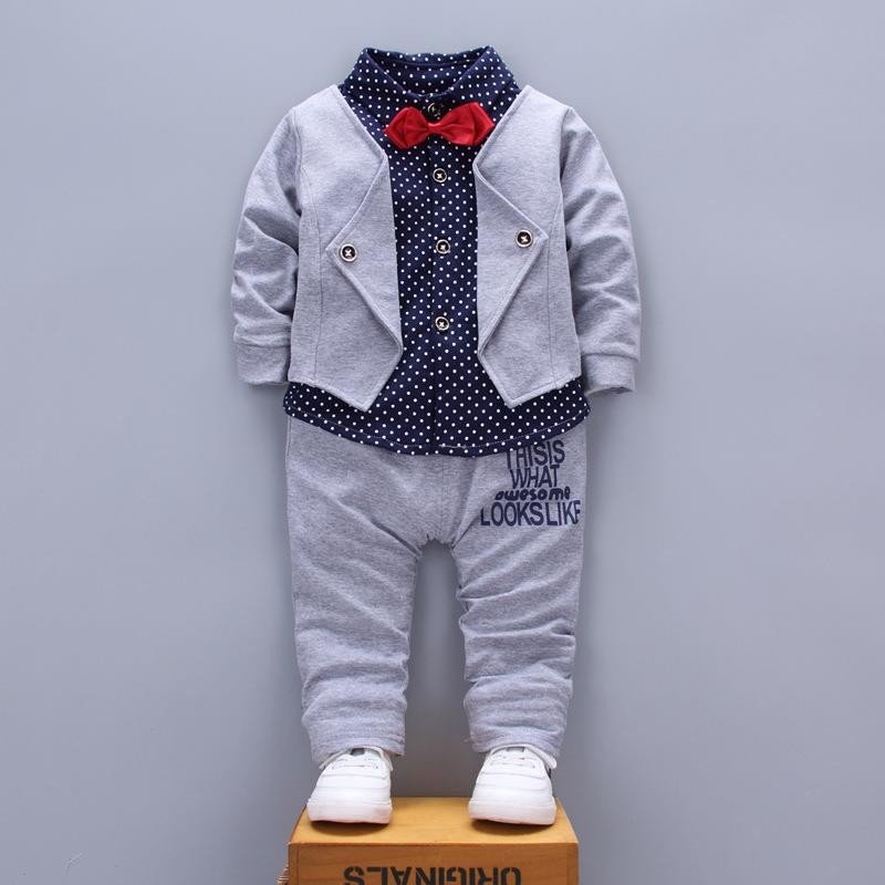 Kids fashion suit casual wear baby sets clothing autumn children boy boutique clothes