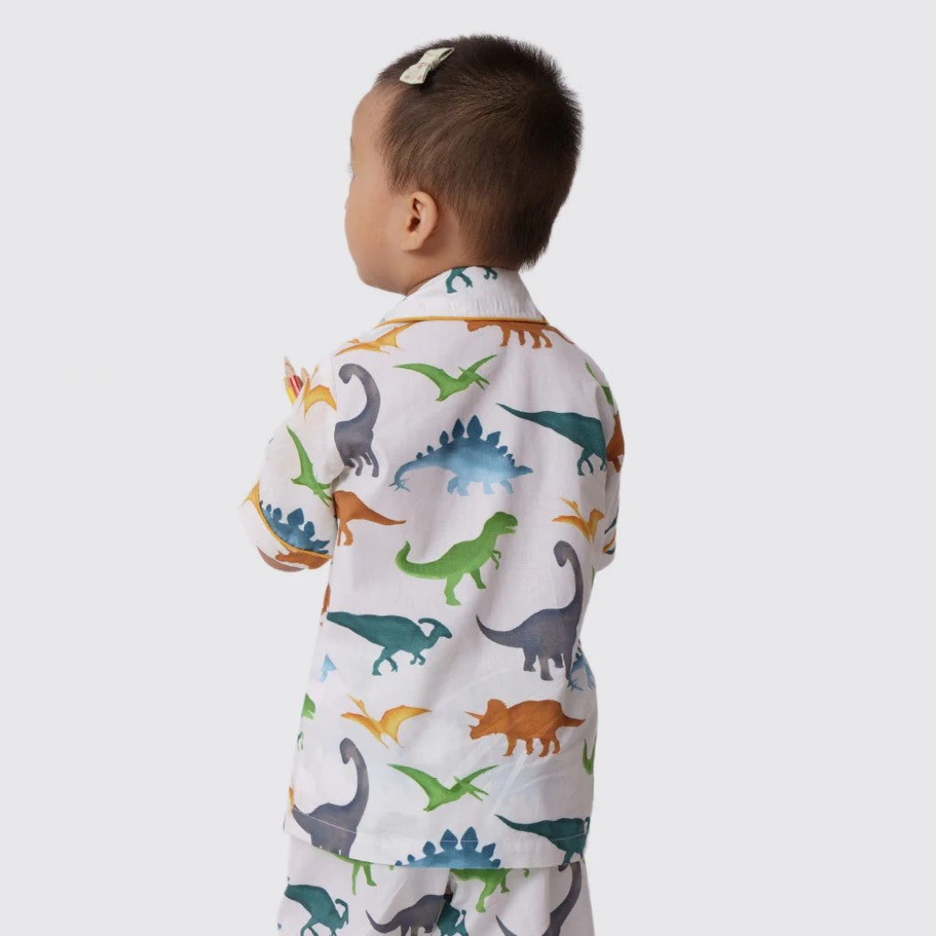 Wholesale Western Style Cattle Printed Children Boys Clothing Sets Short Sleeve Shirt Tops & Shorts Suits Pajama set
