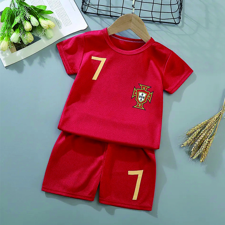 OEM Custom Children's Clothing Boys 1-12Year Old Football Training Suit Casual Sets For Children Boy