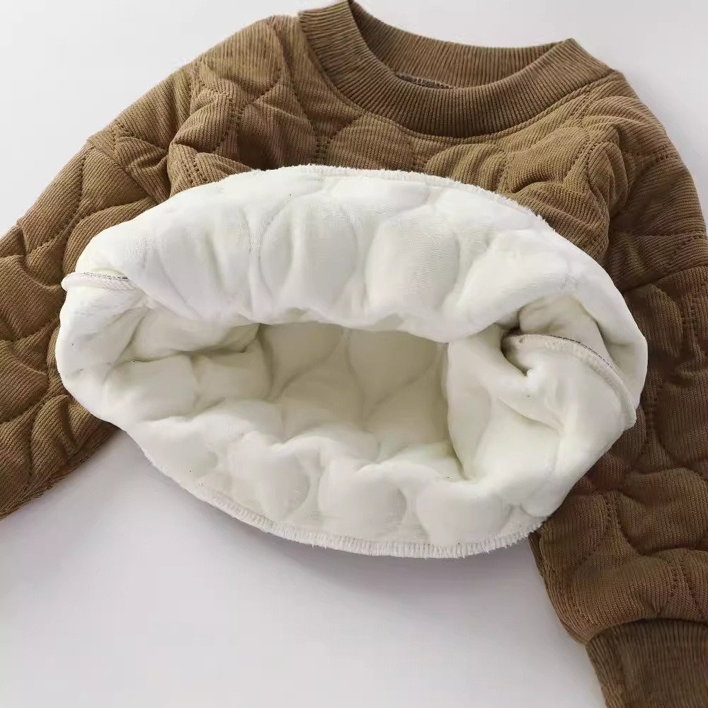 New Design Children Thick Thermal Clothing Sets Boys Girls Two Pieces Winter Warm Clothes Suit Baby Clothes Wholesale