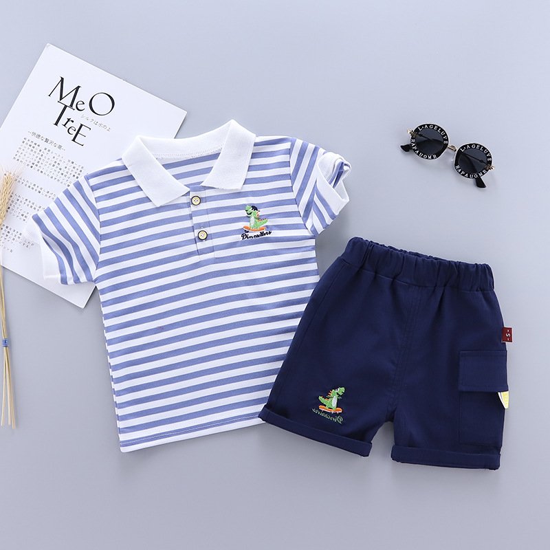Kids Boys Clothing Sets Baby Clothes Polo Shirts With Pants 2PCS For Summer Children Boy Clothing Set