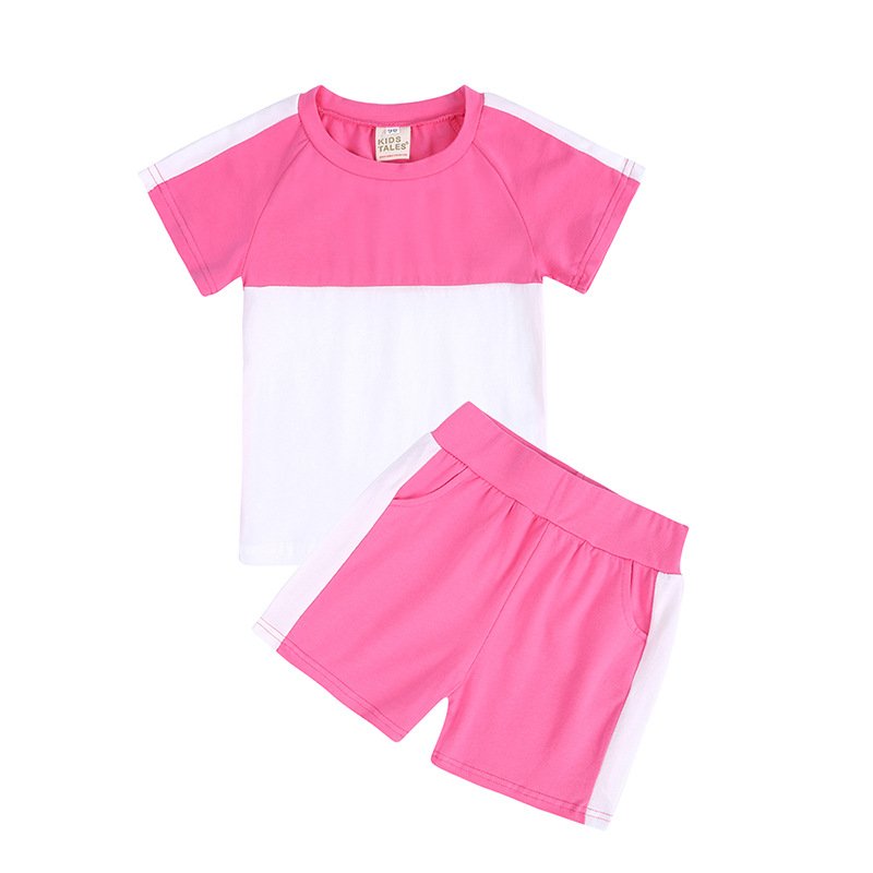 Kids Tales Children's Baby Summer Clothing Newborn Infant Boy Girl Home Wear Short Sleeve T Shirts Top+Shorts Sportswear Outfit Clothes Set