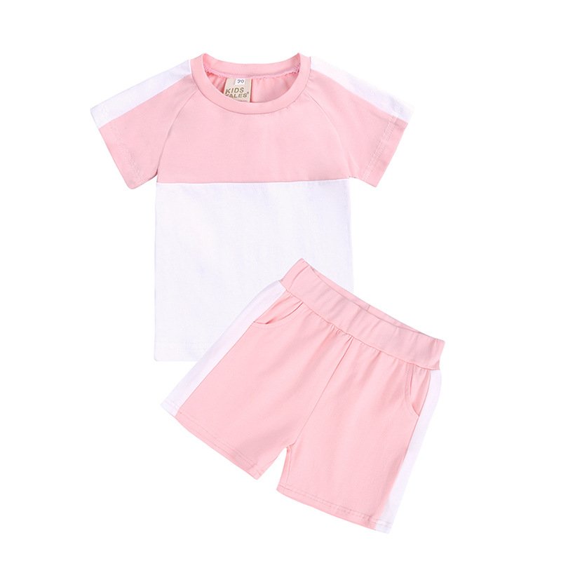Kids Tales Children's Baby Summer Clothing Newborn Infant Boy Girl Home Wear Short Sleeve T Shirts Top+Shorts Sportswear Outfit Clothes Set