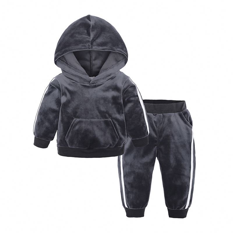 Factory High Quality Warm Long Sleeve Toddler kid Clothing Sets Winter